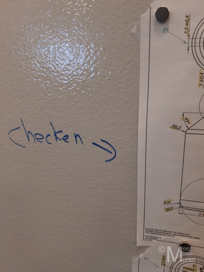 magneetverf whiteboard wandafwerking